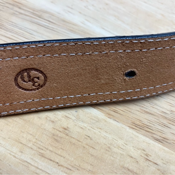 3D Purple Zebra Print Studded Leather Belt- Large - Picture 7 of 10